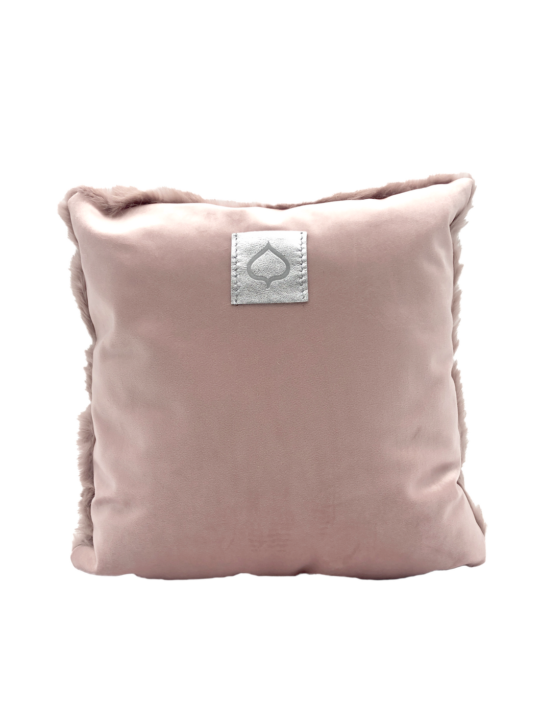 Dyed Rabbit Cushion - Blush