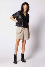 Load image into Gallery viewer, Leather Jacket Short Sleeves
