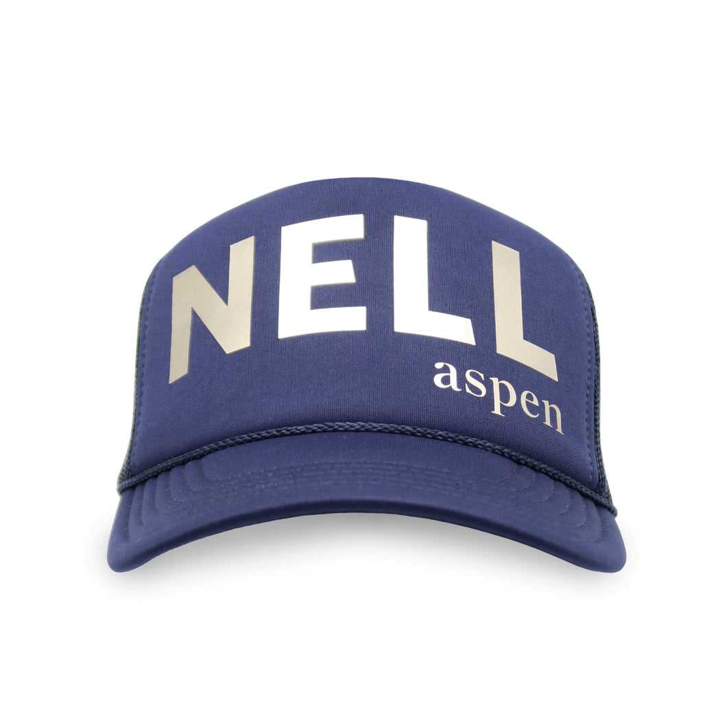 The Little Nell Aspen Hat - Metallic / Navy